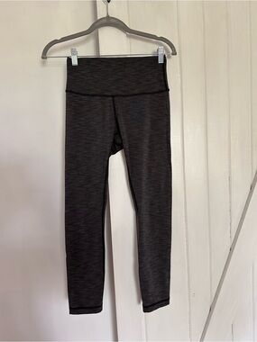 lululemon athletica Girls' Dark Charcoal Heather High-Rise Leggings